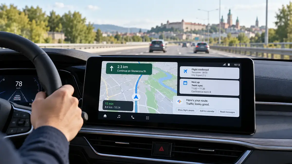 Gemini w Android Auto zyska dostęp do Gmaila, Zdjęć i Map