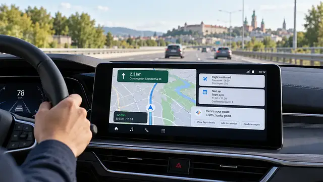 Gemini w Android Auto zyska dostęp do Gmaila, Zdjęć i Map