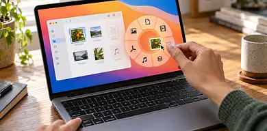 Tangerine na Maca: konwersja plików gestem przeciągnij i ...