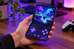 Delta 2.0 na iPhonie Duo: dwa ekrany jak w Nintendo DS