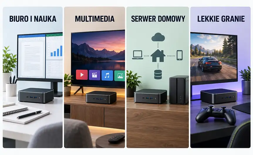 Mini pc w zastosowaniach biurowych, multimedialnych, serwerowych i gamingowych