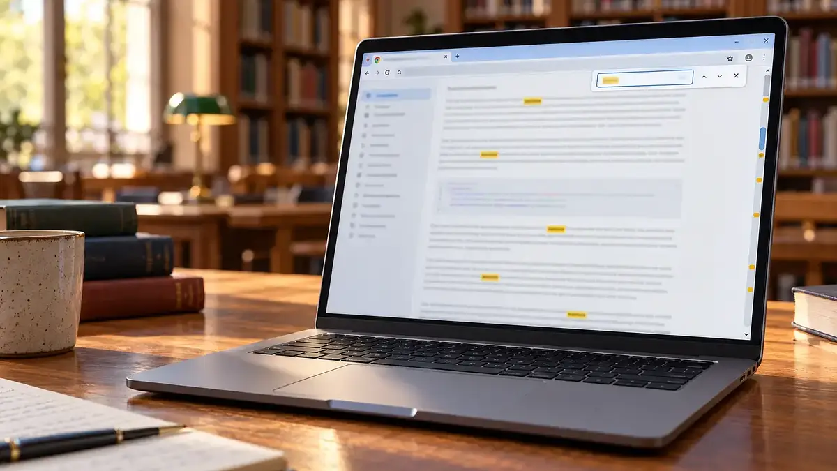 Chrome zmieni wyszukiwanie tekstu na stronie